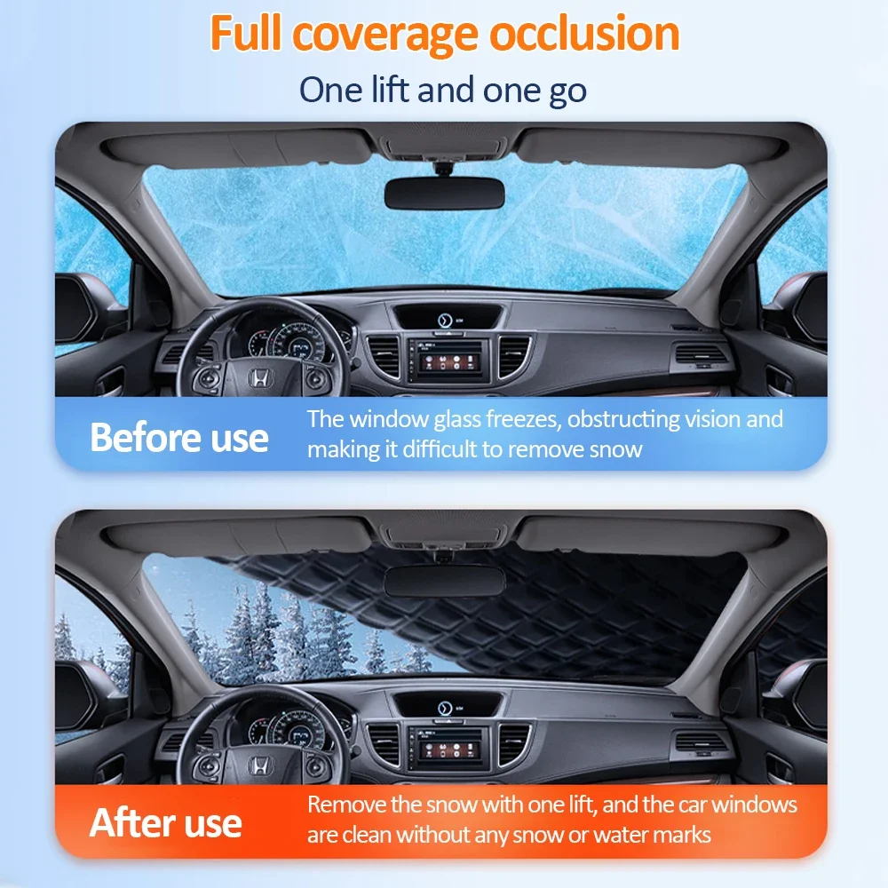 Car Snow Cover for Toyota Camry XV70 Altis 2018~2023 Ice Protecti Windshield Sun Visor Cover Anti-Frost Exterior Auto Accessorie