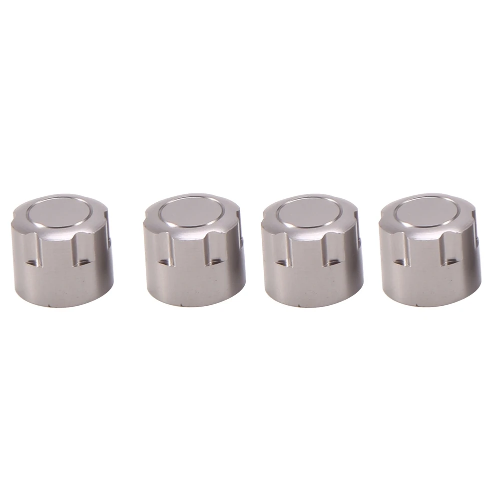 YSUN-8PCS Aluminum Center Lock Nut Metal Wheel Caps Nuts For Axial SCX10 Traxxas TRX4 1/10 RC Crawler Car Parts,Silver