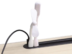 NEW 40x60cm portable folding table laptop table for office and home use with USB light, small fan, cup holder, tablet slot