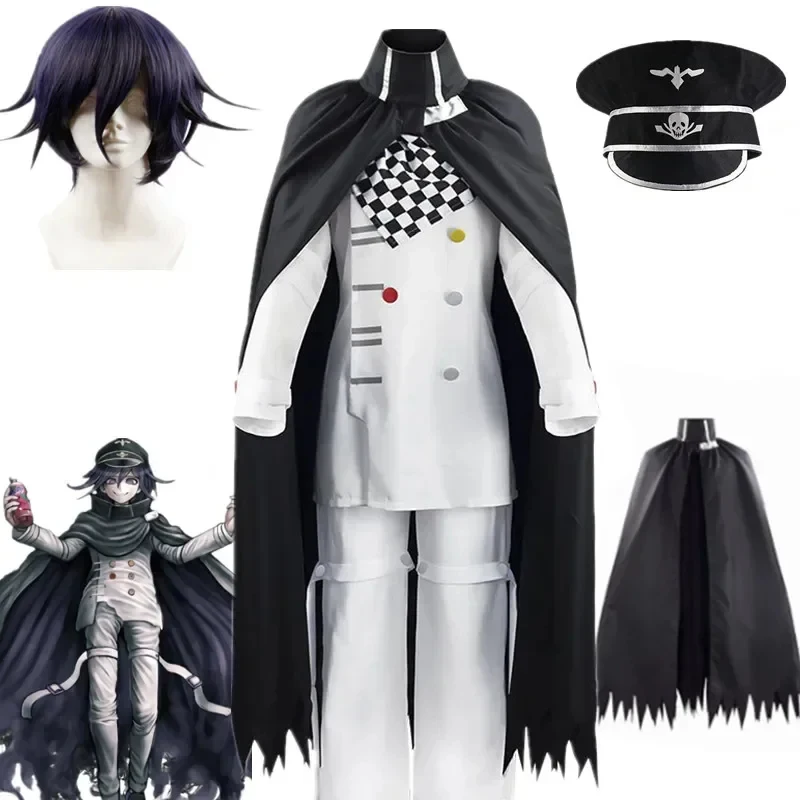 

ABC123Danganronpa V3 Kokichi Oma Cosplay Costume President Uniforms Cloak Full Set Halloween Carnival clothes # 1 # Ws,3'f.5;j.8