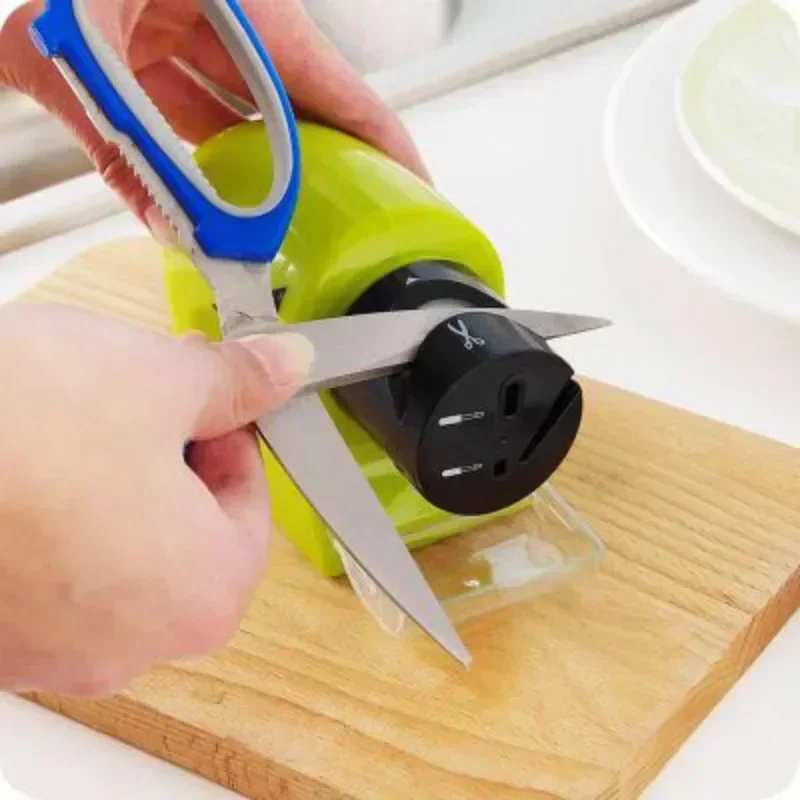 New Quick Sharpener Electric Knife Sharpener for Home Use Automatic Professional Knife Sharpener for Kitchen Outdoor Use camping