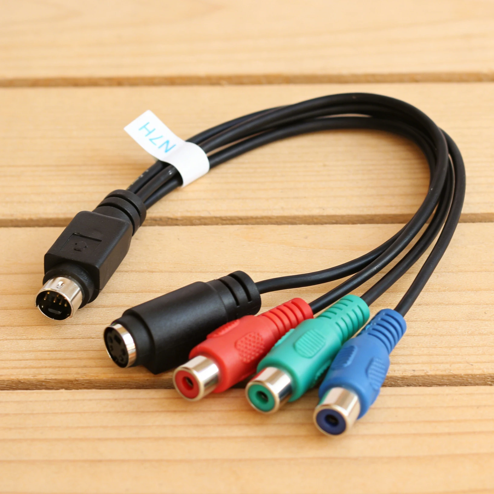 7 Pin S-Video to Female RGB/ 3 RCA and 4 pin  S-Video FemaleComponent Cable 20cm for PC DVD HDTV