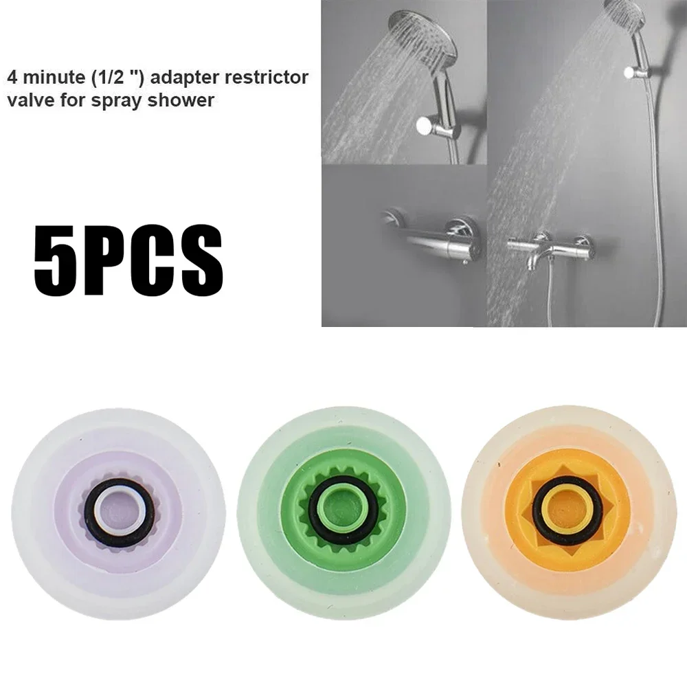 Reductor de flujo, juego de ahorro de limitador de 7L, pieza de repuesto de agua, 4L, 5 piezas, 7 L/Min, accesorios, manguera funcional de flujo
