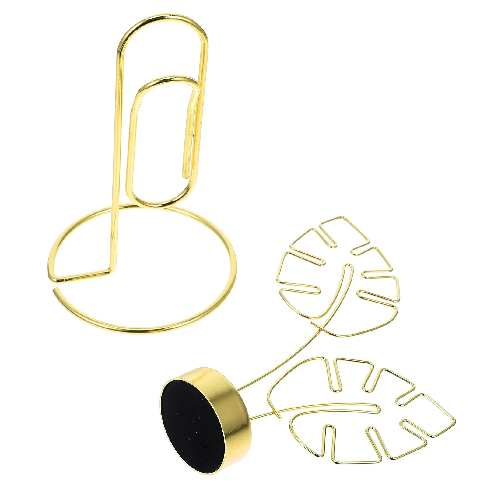 2Pcs Iron Photo Clip Holders Table Number Holders Picture Holder for Centerpieces Place Card Holder Memo Clip Display