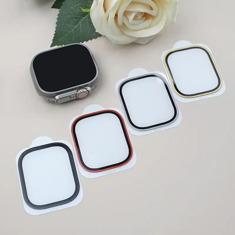 HD-Hartglas für Apple Watch Ultra 49 mm, Displayschutzfolie, kratzfest, Titanfolie, iWatch Series Ultra 2 Zubehör