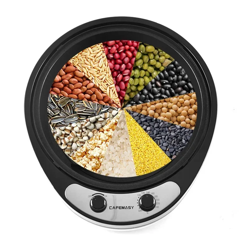 ماكينة تحميص حبوب البن الجديدة 110 فولت/220 فولت محمصة قهوة كهربائية سعة 1800 وات حبوب السمسم خبز الحبوب المتنوعة #4