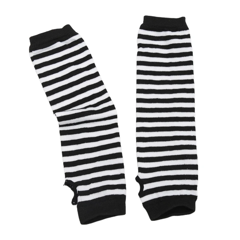 Y2K élastique extérieur Punk longs gants sans doigts manchette pour femmes hommes Hip-hop gant coude mitaines Cool Stretch hiver bras plus chaud
