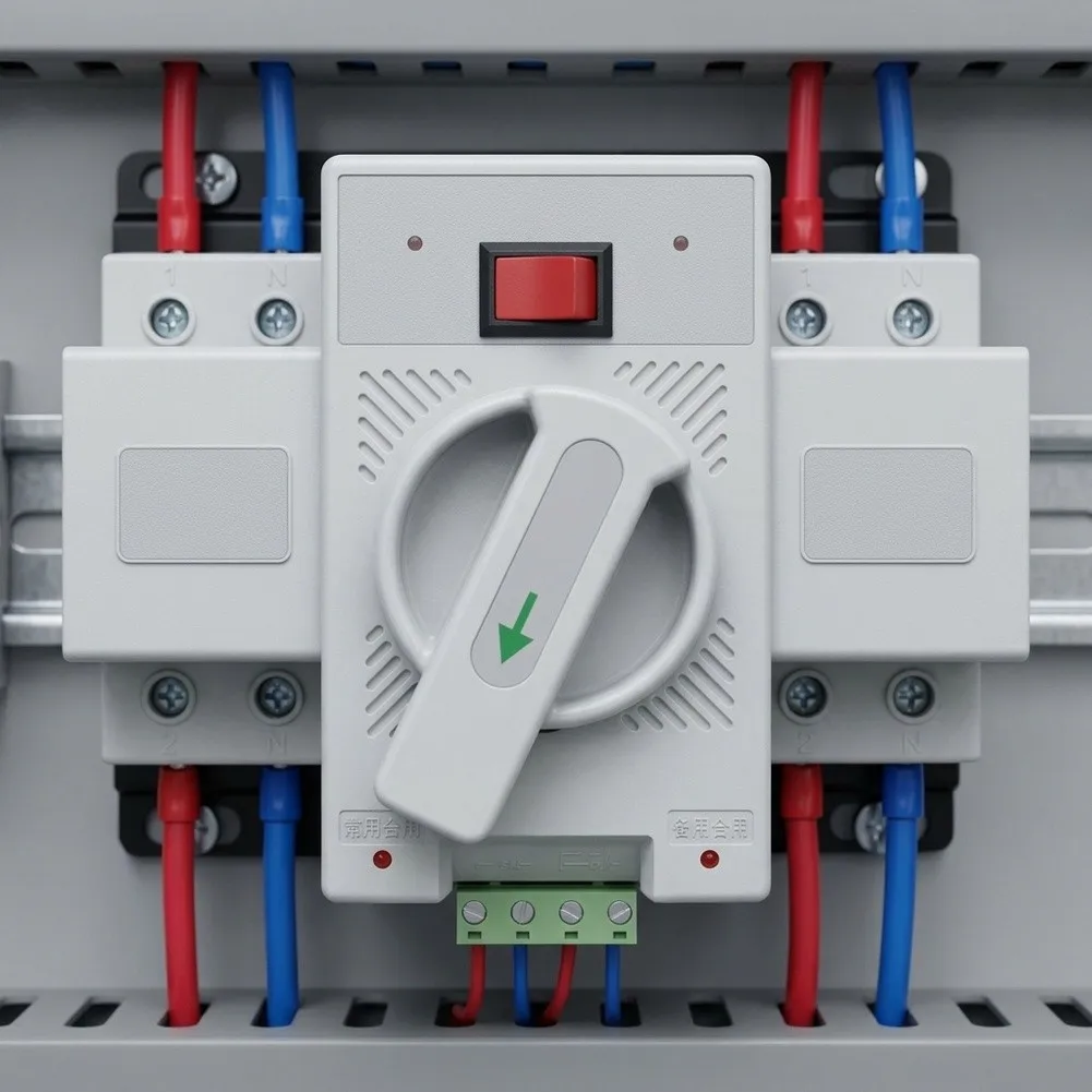 For mini Circuit Breaker Compatible 2P Automatic Transfer Switch 220V 63A Designed for Dual Power Applications