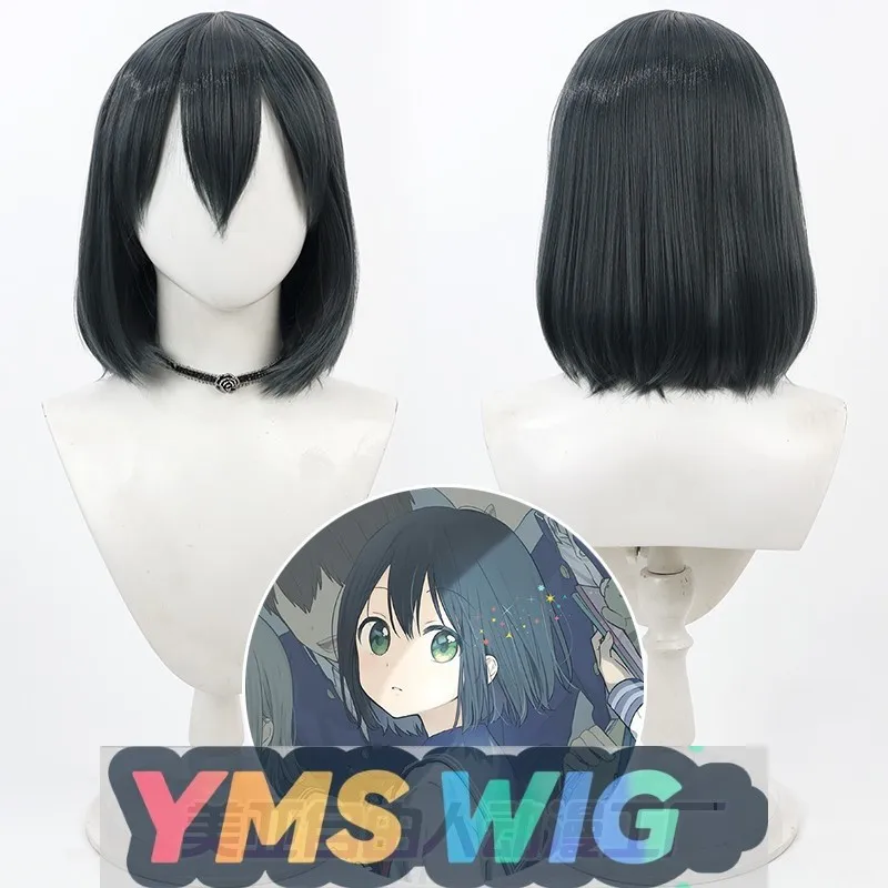 【YMS WIG】วิกผมคอสเพลย์ซากุไร ซาคุริโกะ รุ่นซีเนียร์ ทรงผมบ๊อบสีเขียวเข้มแบบหนังศีรษะของจริง