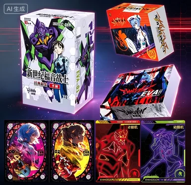 KAYOU Neon Genesis Evangelion Cards EVA Classic Rebirth Breakthrough Limited Edition Collectible Cards Anime Peripherals Gifts