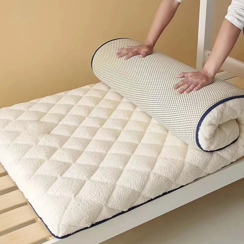 

Winter Warm Thick Tatami Folding Mattress Breathable Student Dormitory Bed Mattress Topper Floor Mat Bedding Set Sleeping Pad