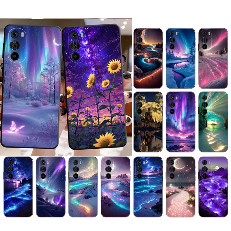 

Magic Sceneary Aurora Phone Case For Motorola Edge 60 50 40 Pro 60 50 40 30 Ultra Neo Fusion Moto G Play G Stylus G Carcasas