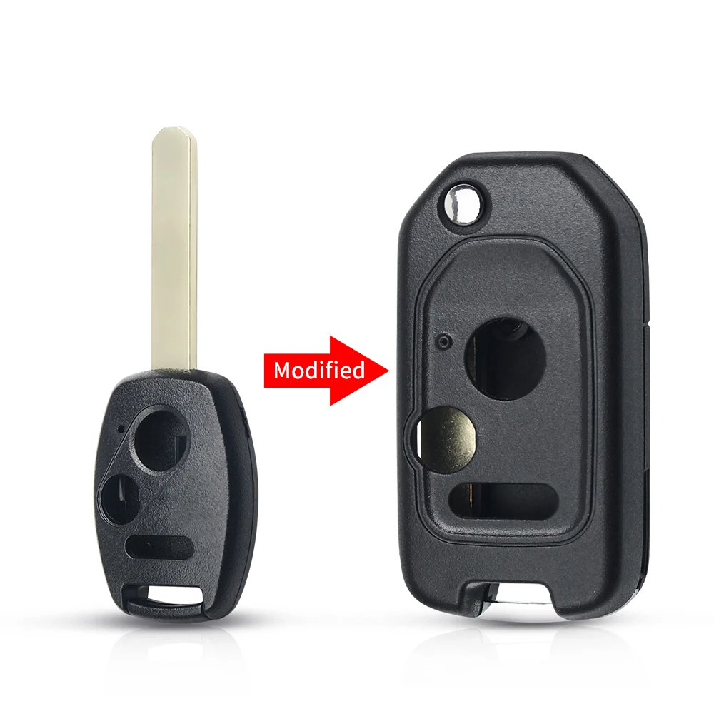 KEYYOU 1PCS Geändert Version Flip Klapp Für Honda Accord CRV Pilot 2007 2008 2009 2010 2011 2012 2013 Neue Auto Schlüssel 2/3/4 Taste