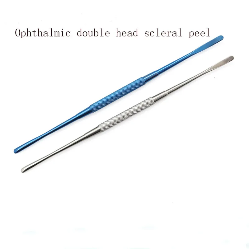 Ophthalmic microinstruments Stainless steel titanium alloy double-ended periosteal/scleral peel