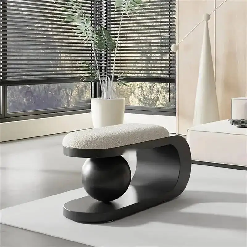 Living Shoe Modern Stool Changing Room Furniture Home Light Luxury Bench Sofa Ottomans Creative Designer Bedroom Bed End Stool
