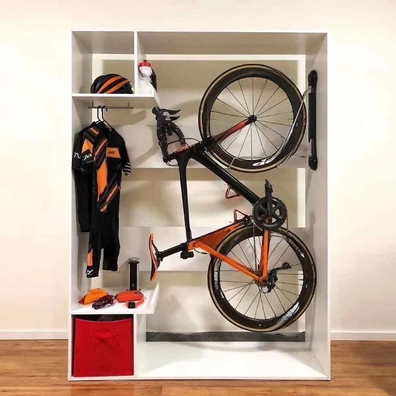 Bicycle vertical parking rack Customized bicycle parking cabinet Bicycle storage cabinet Display rack