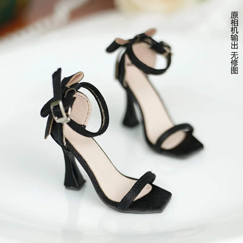 

BJD doll shoes suitable for 1/3 1/4 size bjd Bow high heels satin patent leather shoes shoes doll accessories