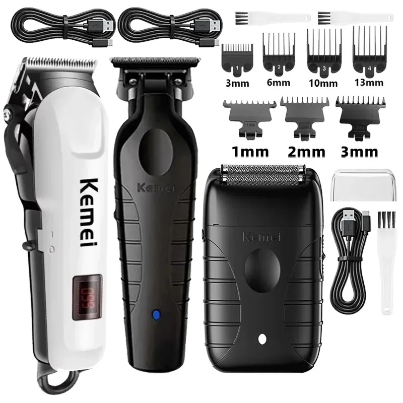 

Kemei Km-809A Km-2299 Km-T95 Professional Barber Cordless Electric Hair Clippers USB Rechargeable Trimmers Hair Cutting Machine