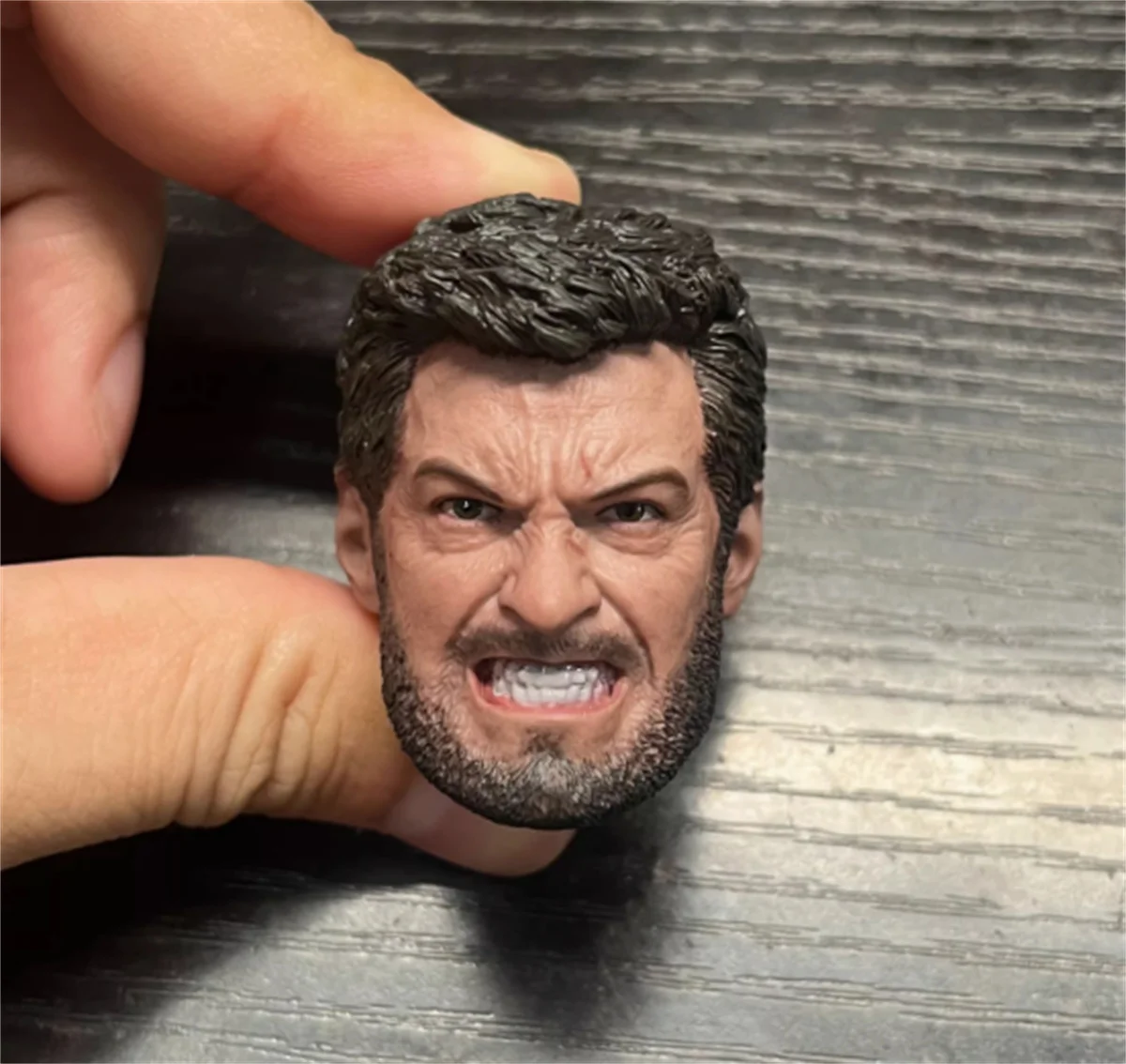 1/6  Hugh Jackman Head Sculpt Expression Male Action Figure  For 12''Figure   customize Model for 12