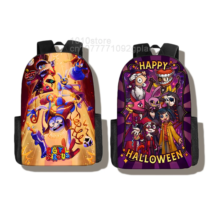 THE AMAZING DIGITAL CIRCUS Poster Backpack,Children School Student Bag,Child Go To School Package,Travel Haversack,Mochila