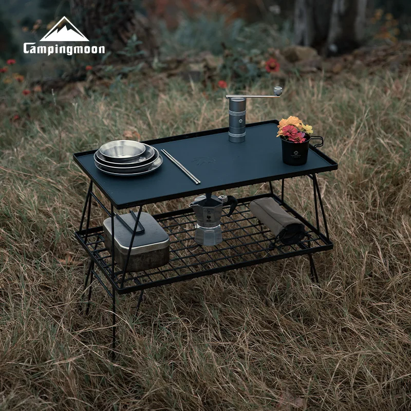 CAMPINGMOON Camping Outdoor Artificial Leather Multi purpose Folding Table Mat Durable, Waterproof, Anti scald Table Mat
