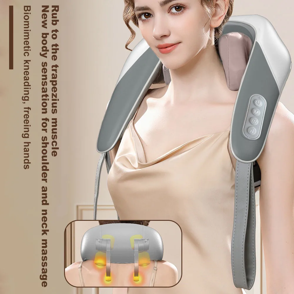 2-speed Electric Cervical Spine Massager Adjustable Neck Massage Instrument For Women Men