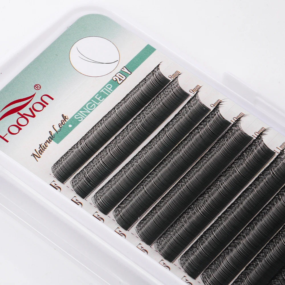 FADVAN Y forma de punta única YY pestañas postizas herramientas de maquillaje