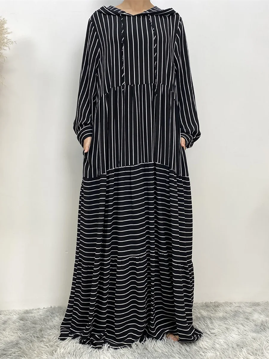 Skromny Abaya Ramadan Musulman De Mode suknia w stylu Maxi indyk Kaftan islamska odzież muzułmański dla kobiet hidżab sukienka Kaftan Vestidos