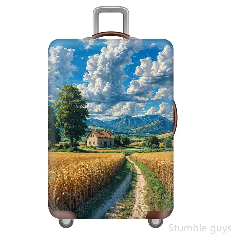 

High Elasticity Stretchy Luggage Cover Protective Anti-Wear Dustproof Suitcase Cover Reliable Travel Accessory Luggage