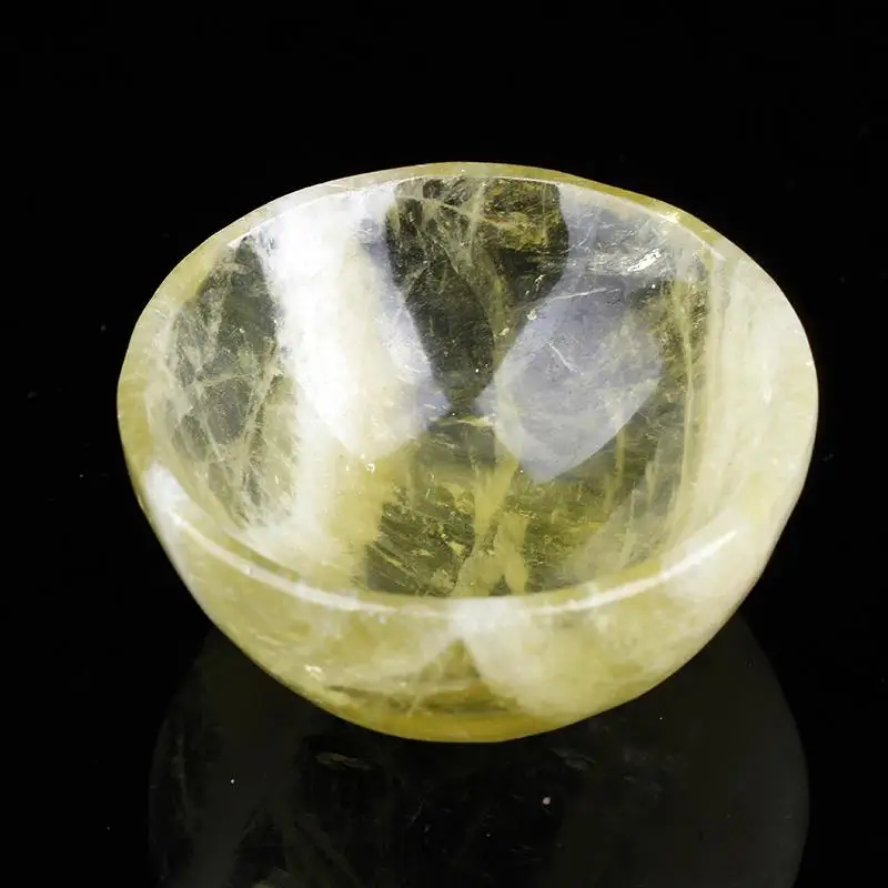 

Natural citrine bowl bracelet degaussing purification rough stone bowl clear body desktop lucky small ornament lucky cornucopia