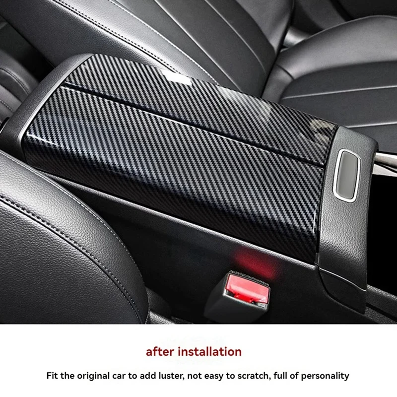 Car Center Console Armrest Box Panel Sticker Trim Cover For Mercedes Benz CLA/GLB CLA/A/B/EQA/EQB-Class 2020-2024