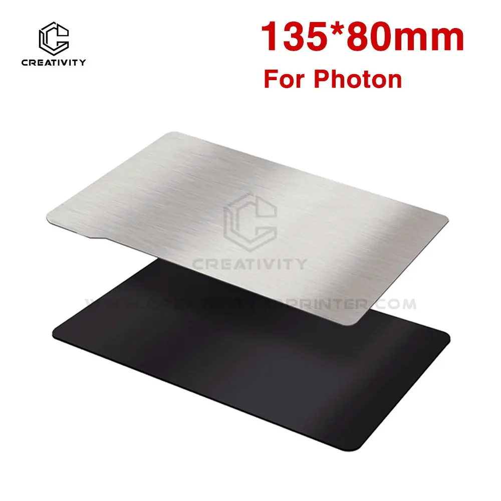 Removal Spring Sheet 135x80mm Spring steel magnetic Flex Magnetic Hot Sticker for  Photon Mono UV LCD Resin 3D Printer