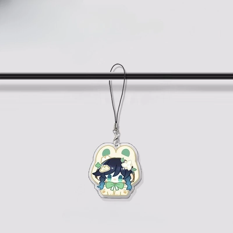 4 шт. Genshin Impact Venti Wanderer Albedo Xiao kawaii мобильный кулон украшение для рюкзака маленький подарок