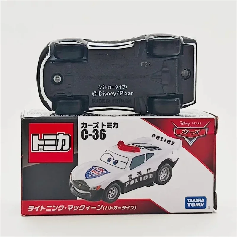 TAKARA TOMY TOMICA 레이싱 스토리 맥퀸 경찰차 합금 모델, 어린이 장식 장난감 컬렉션, 어린이 선물