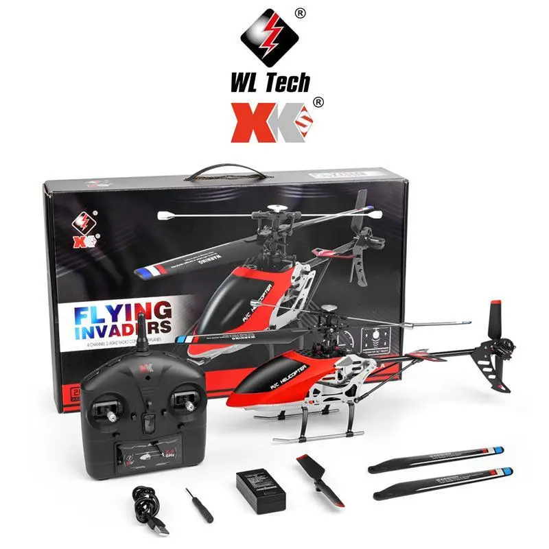 

Wltoys XK V912-A RC Helicopter 4CH 2.4g Fixed Height Helicopter Dual Motor Upgraded V912 Quadcopter Aircraft Toys