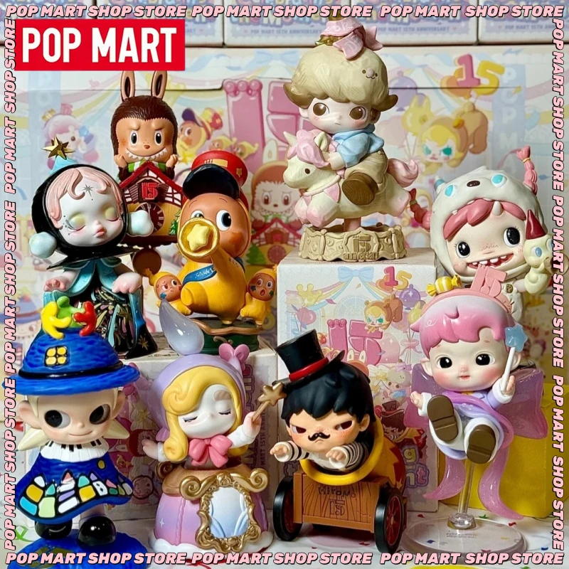 

В наличии: Оригинальная серия Pop Mart «Празднуем момент» к 15-летию компании – коллекционные фигурки в слепых коробках, милые аниме-персонажи, загадочные коробки.