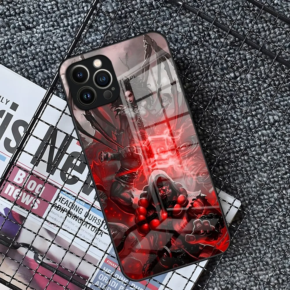 World Of W-Warcraft Phone Case For IPhone 15 14 Pro 11 13 12 Mini XS XR Max 8 7 6 Plus SE 2020 Glass Design Cove