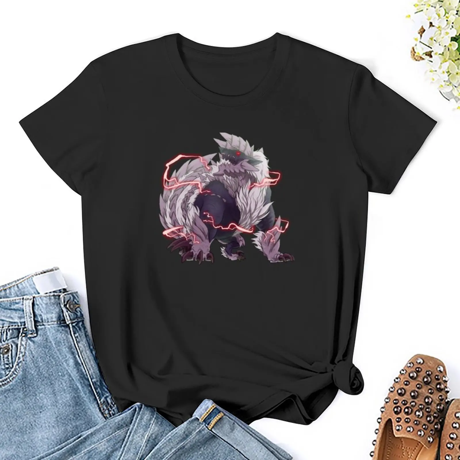 Stygian Zinogre T-Shirt customizeds customs Female clothing cat shirts for Women