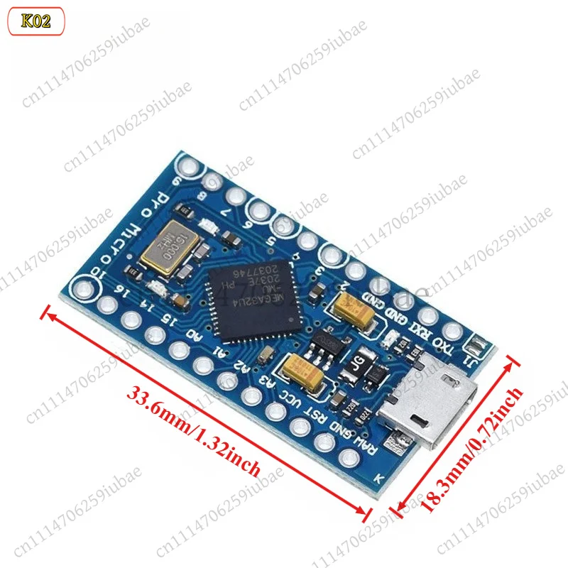 Pro Micro ATmega32U4 Development Board 5V 16MHz Native USB for Arduino Keyboard Mouse Projects, Replacement Parts