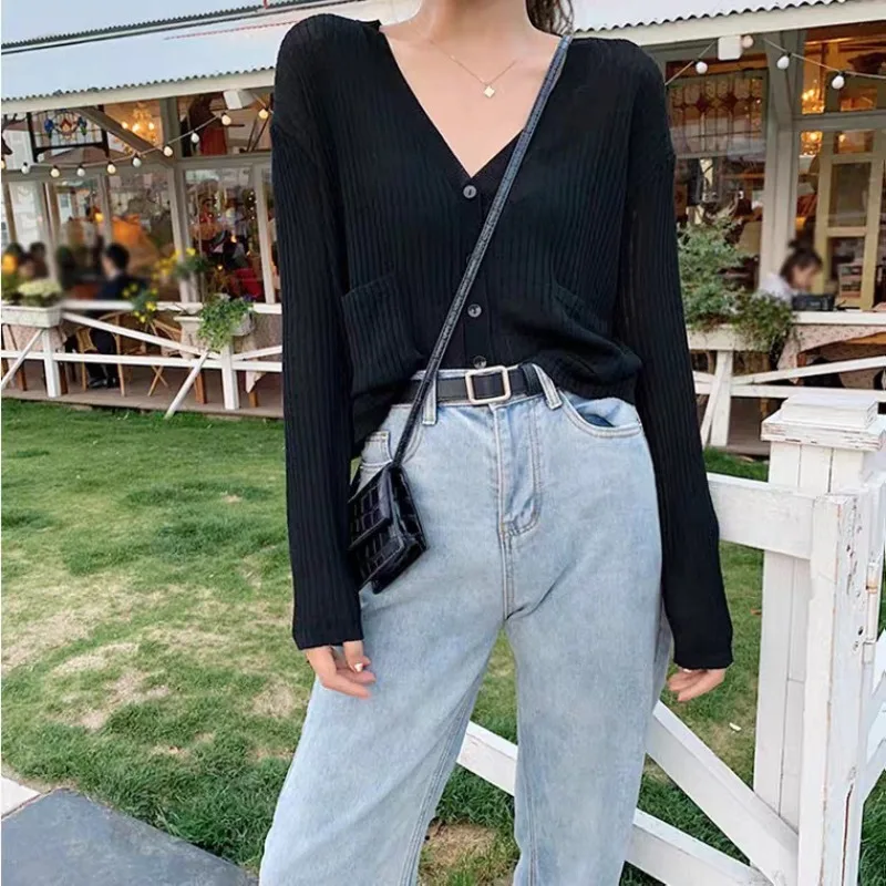 Ice injustly-Cardigan à manches longues pour femme, haut fin, vêtements de protection solaire