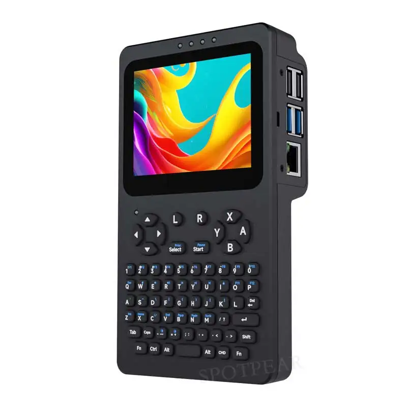 Raspberry Pi Handheld Linux Terminal 3.5inch TouchScreen 640x480 Supports Raspberry Pi 4B/5 Portable Development - view 4