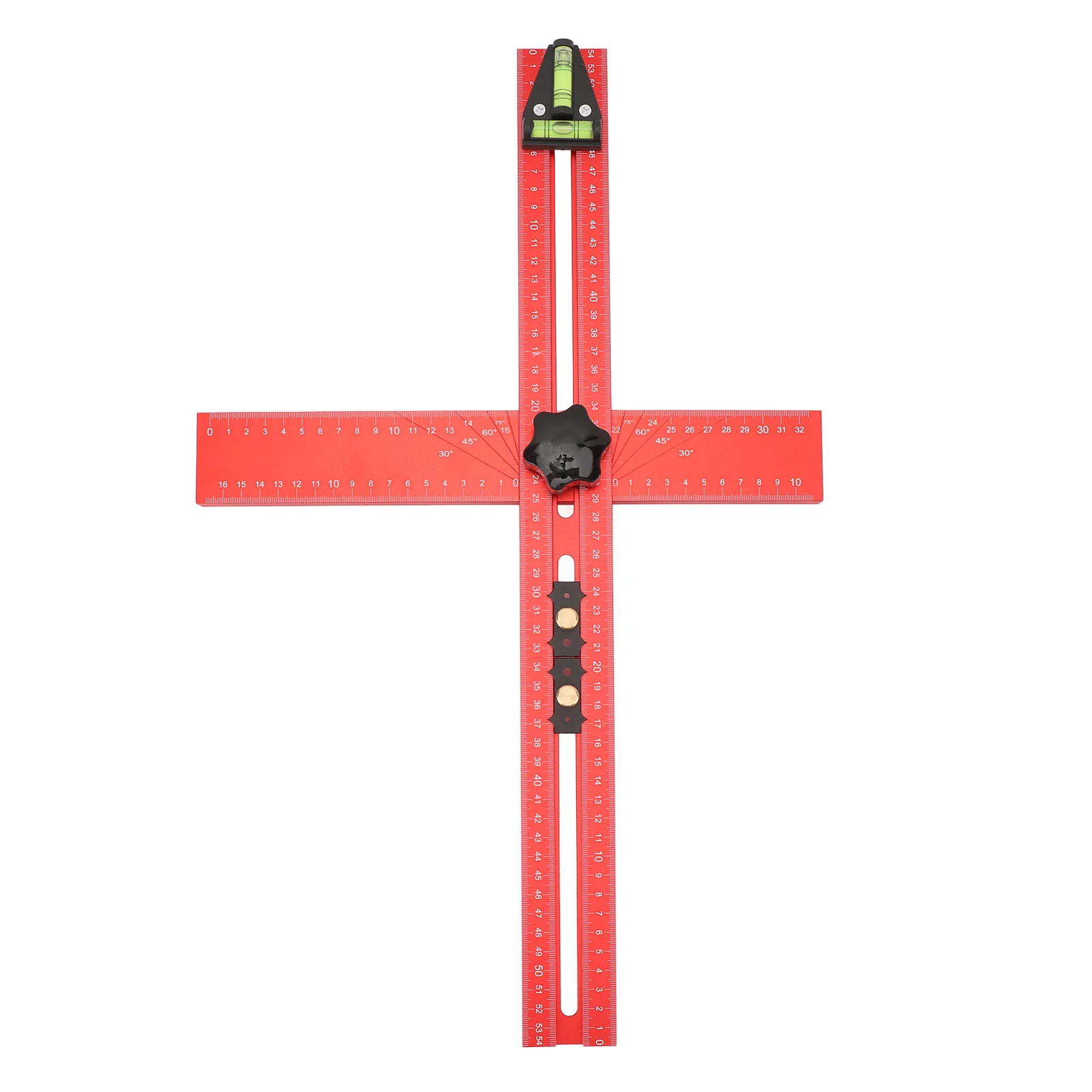 Drilling Positioning Ruler 2 in 1 45° and 90° Punch Locator Drill  for Woodworking T  Measuring Tool T  Ruler