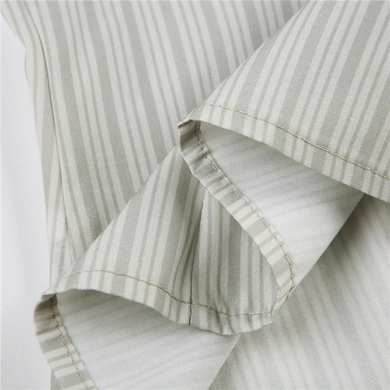 ASDS-Super miękkie koszule zapinane na guziki bez zmarszczek dla kobiet w jednolite paski formalne sukienki do pracy bluzki topy