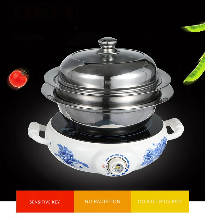 طباخ كهربائي الأجهزة المنزلية مقاومة للانفجار متعددة الوظائف سميكة الفولاذ المقاوم للصدأ موقد سيراميك كهربائي