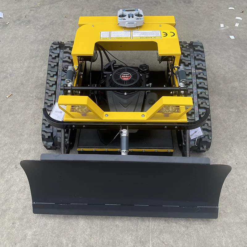 Farms Landscapes 4-Stroke Remote Control Brush Cutter Lawn Mower 7.5/9HP 260MM Max Cutting Height for Large