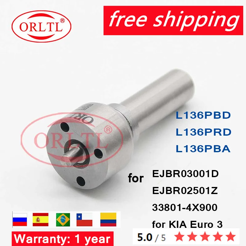 338014X900 L136PBD L136PRD L136PBA For KIA  EJBR03001D EJBR02501Z 33801-4X900 Euro 3 Diesel Commmon Rail Nozzle