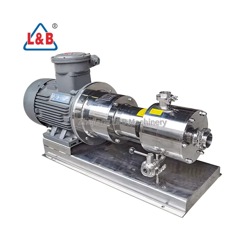 3 Stage Inline High Shear Emulsifier/mixer/homogenizer/pump for Food Grade