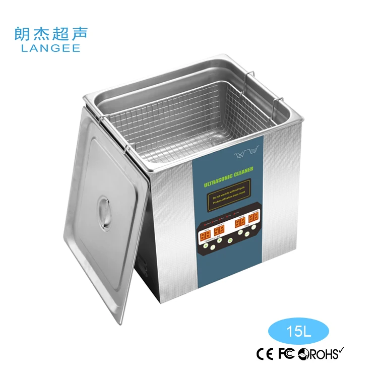 360 واط 28 كيلو هرتز 40 كيلو هرتز 80 كيلو هرتز 120 كيلو هرتز سطح المكتب تردد متغير 15 لتر منظف رقمي بالموجات فوق الصوتية