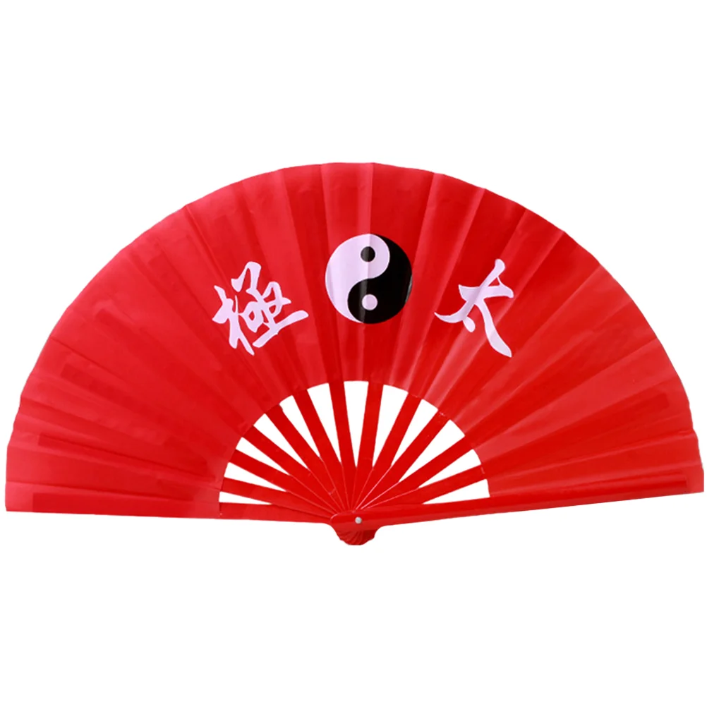 

Foldable Silk Hand Fan Chinese Style Tai Chi Dance Fan for Performance Stage Show Decor Holiday Party Gift 1ft