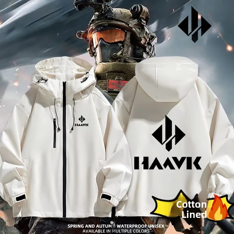 

Куртка Delta Action Game Huk из утолщенного хлопка, осенне-зимняя, с капюшоном, на молнии, повседневная, водонепроницаемая, из полиэстера